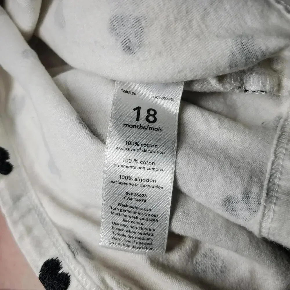 Carter's Neutral Colored Toddler Girl Size 18m Cotton Tops Clothing Bundle